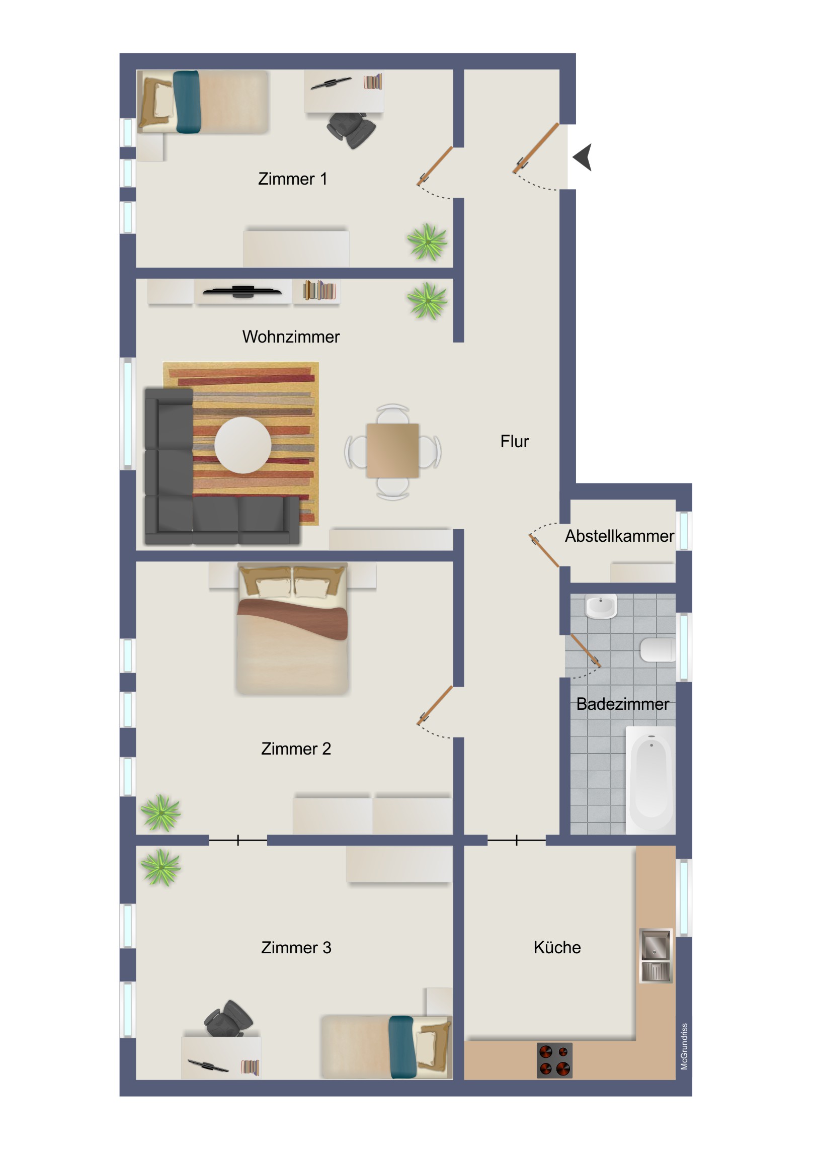 Grundriss Modell