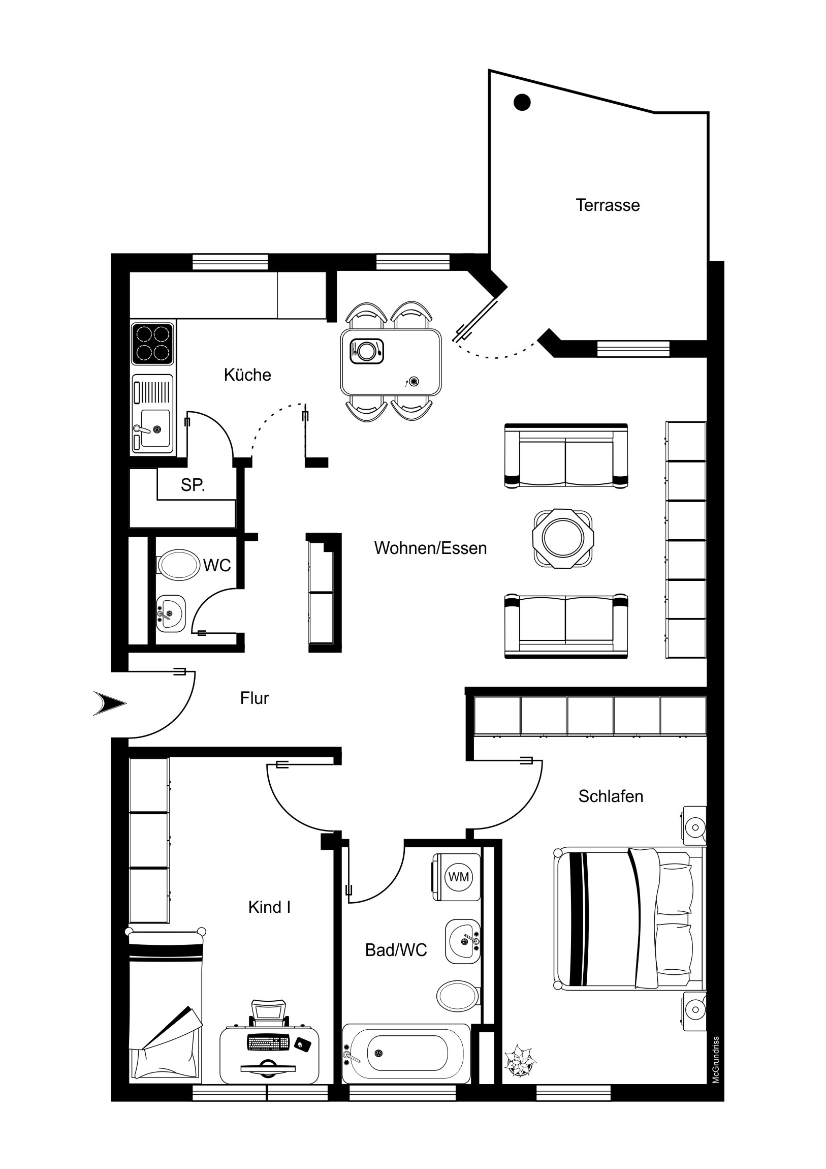 10 Grundrissmodell